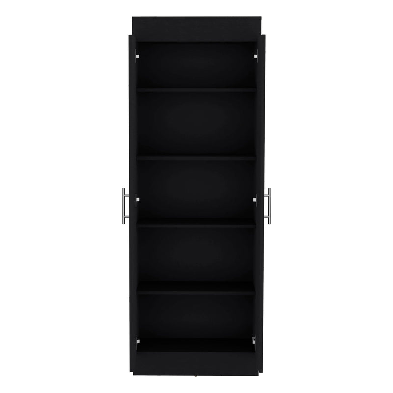 Pantry Cabinet Kitchen Storage with Multiple Shelves - Black, photo 5 of 7