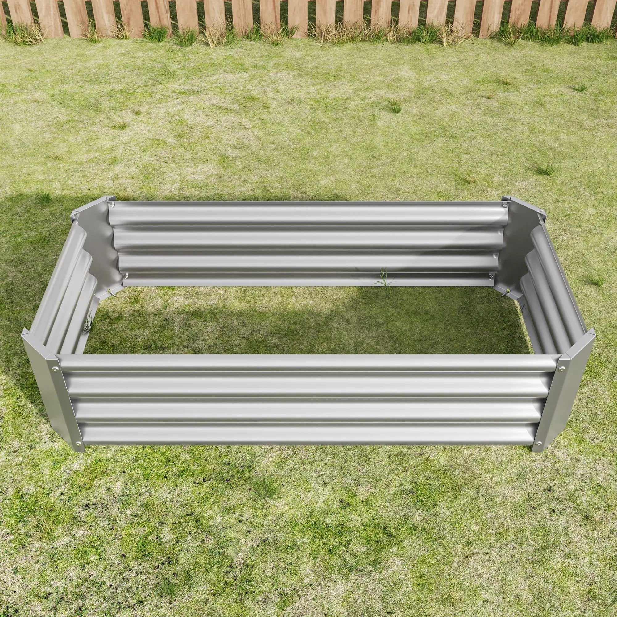 Metal Raised Garden Bed 4x2x1 ft by HouseOfZazla