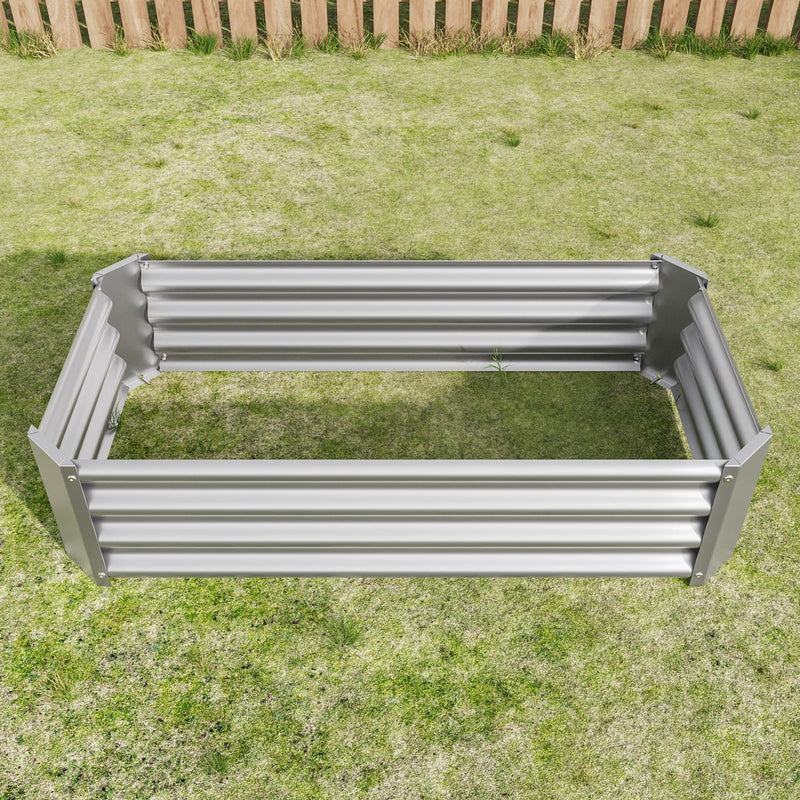 Metal Raised Garden Bed 4x2x1 ft by HouseOfZazla