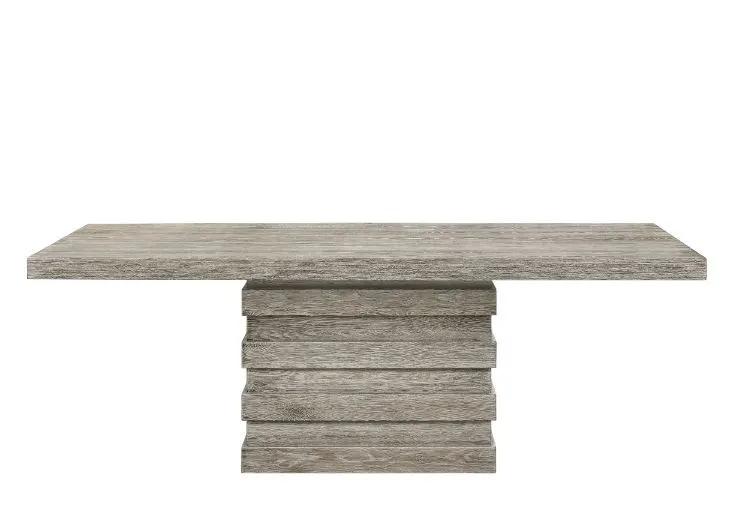 Faustine - Dining Table - Salvaged Light Oak by Unique Piece Furniture