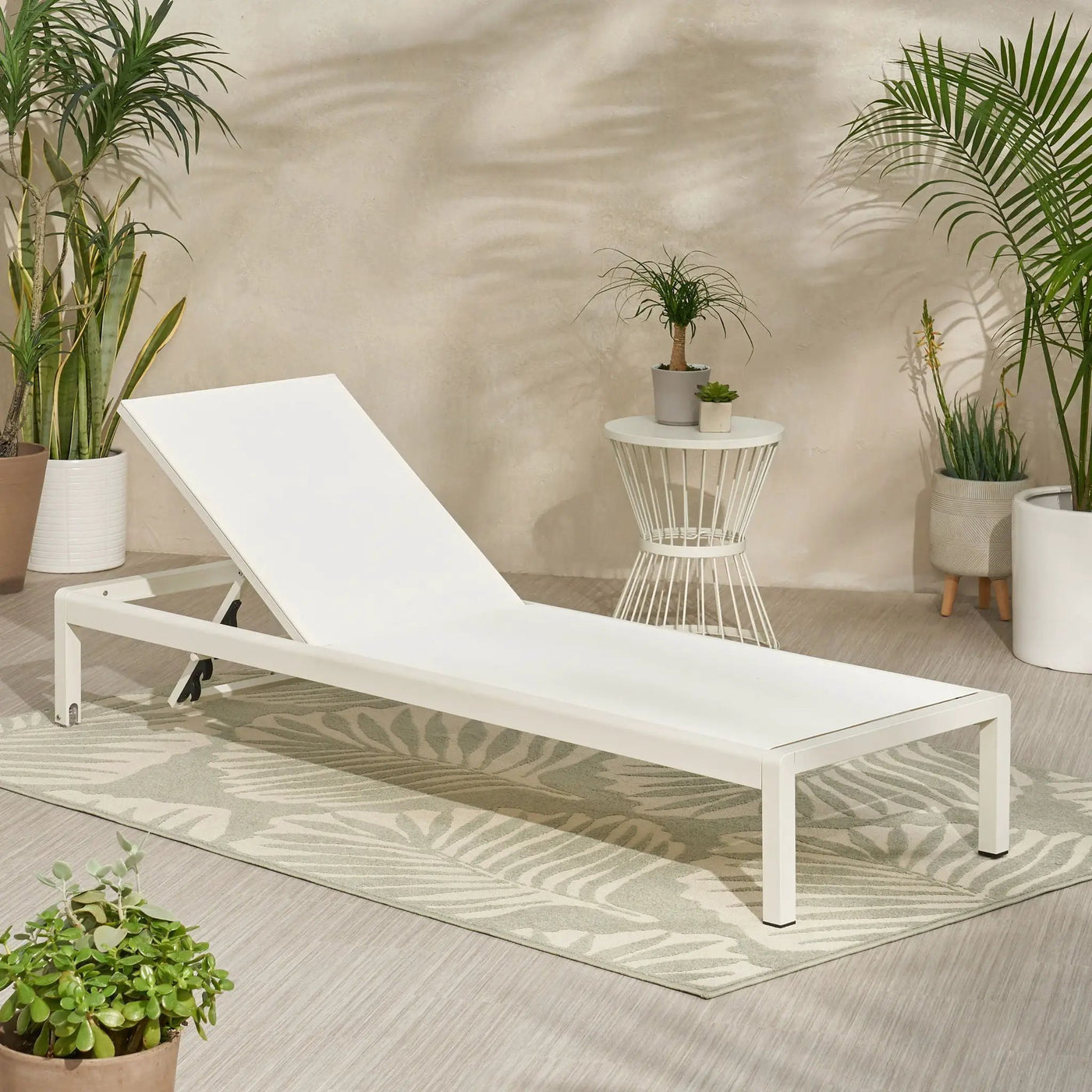Outdoor Patio Chaise Lounge with 5 Reclining Positions by HouseOfZazla