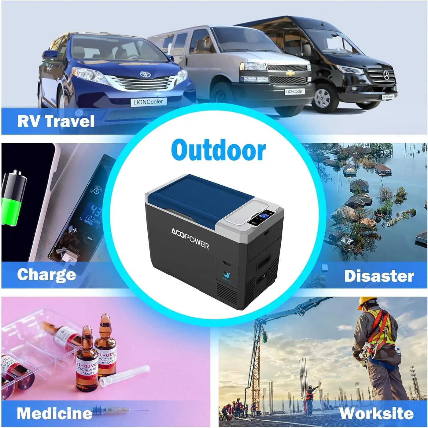 Portable Refrigerator, Car Freezer With App Control, 12V, 45W Low Noice Cooler For Rv, Boat by HouseOfZazla