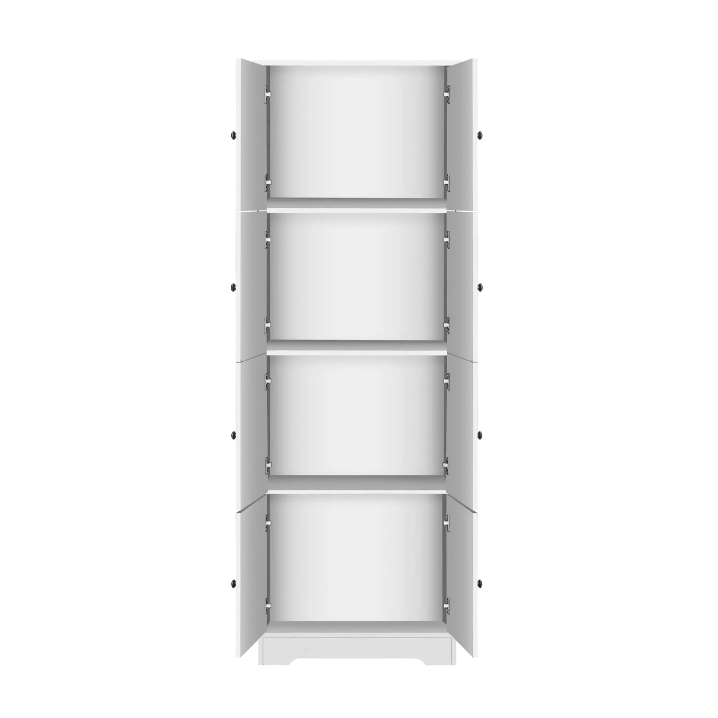 Tall Storage Cabinet With 8 Doors And 4 Shelves, Wall Storage Cabinet For Living Room, Kitchen, Office, Bedroom, Bathroom by HouseOfZazla