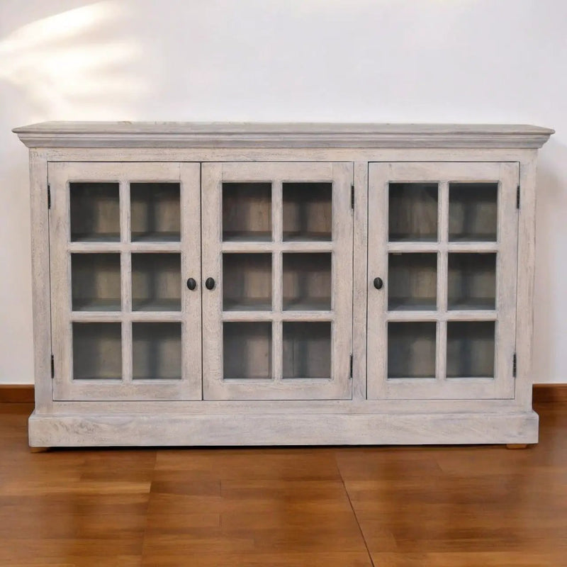 Triple Glazed Cabinet - Gray by HouseOfZazla