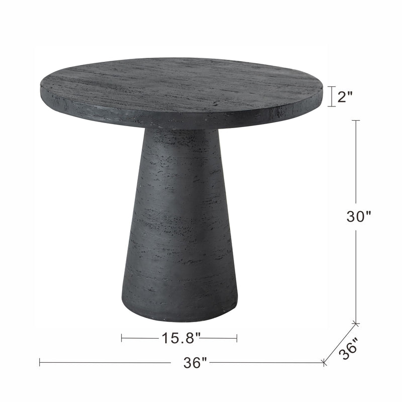 Round Dining Table With Pedestal Base by HouseOfZazla