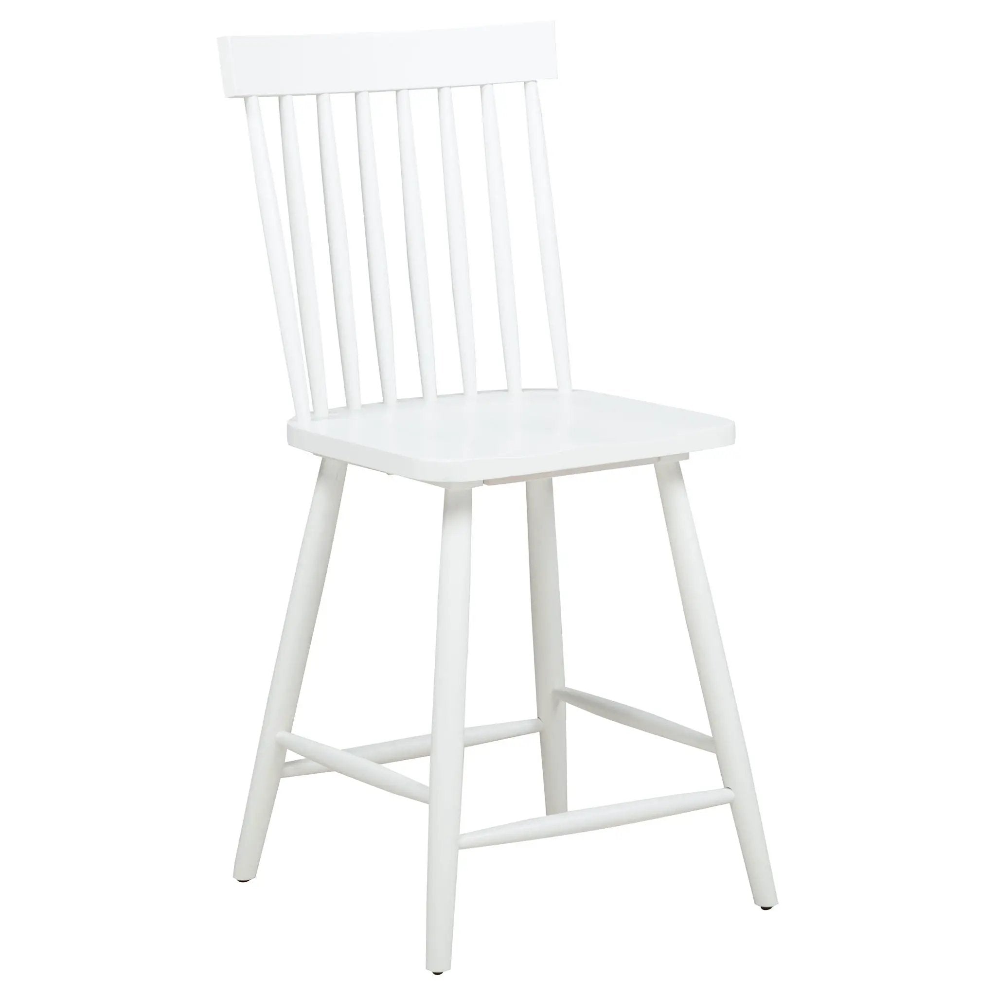 Andrews Windsor Counter Height Dining Side Chair White (Set of 2) by Unique Piece Furniture