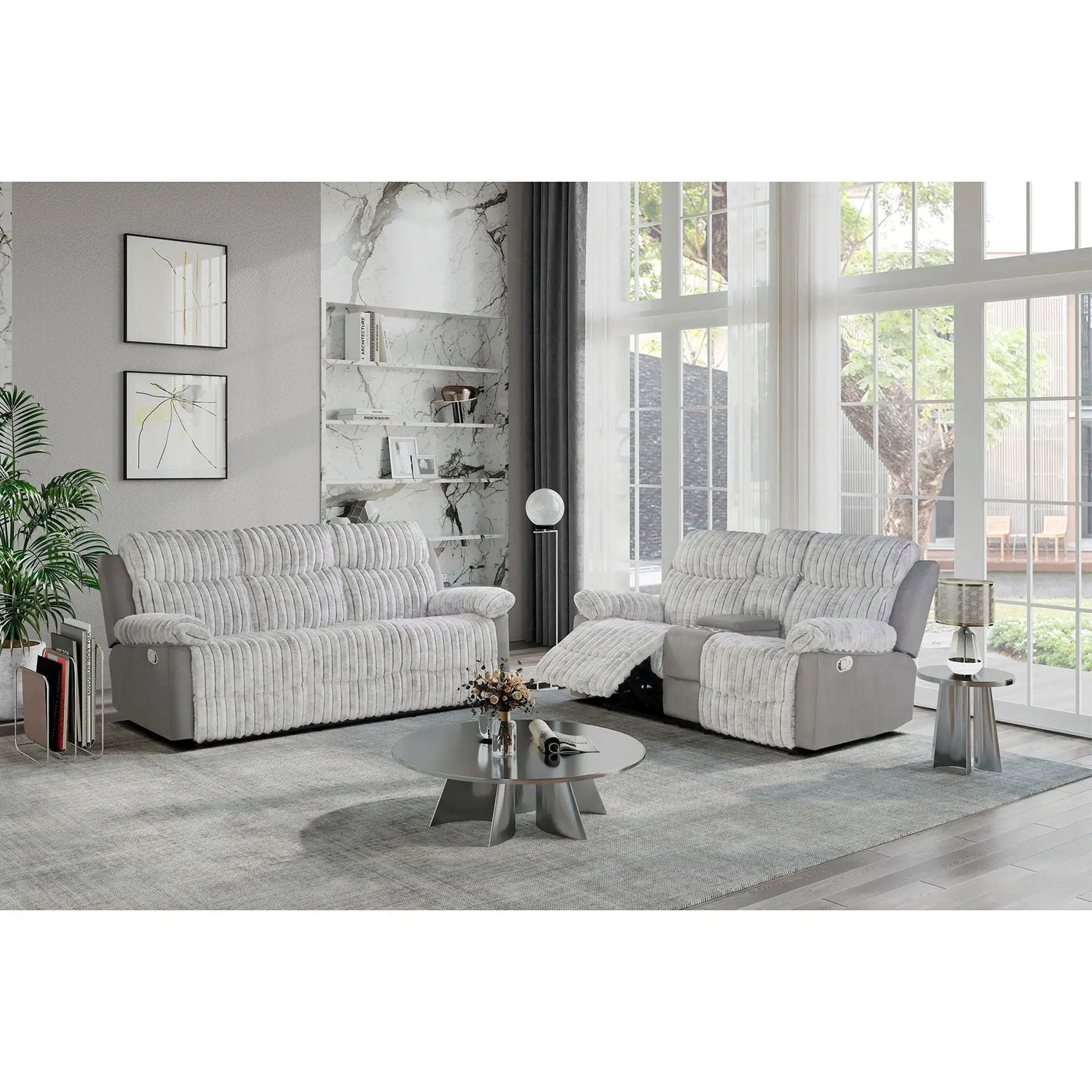 Brenda - Sofa With Manual Recline Function by HouseOfZazla