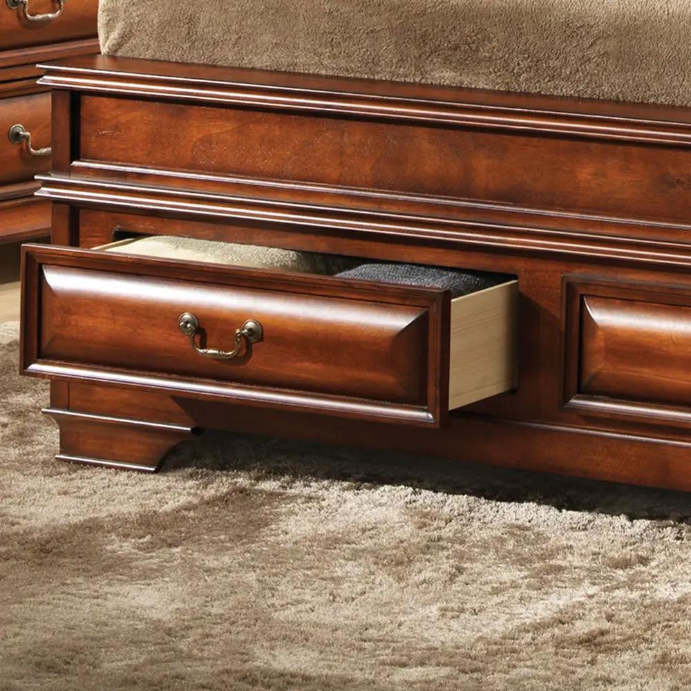 Dovetailed Drawers Storage Bed by Unique Piece Furniture