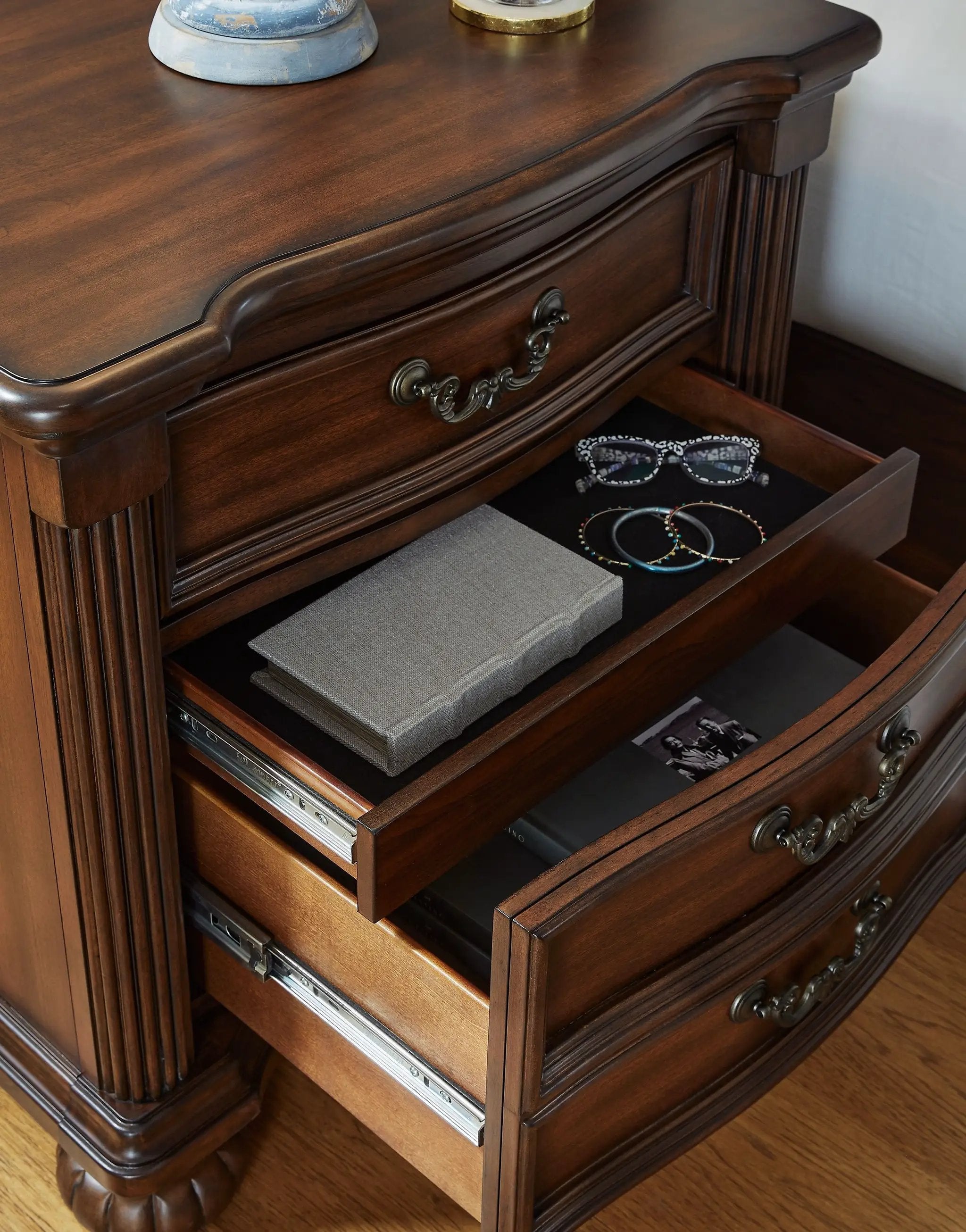 Lavinton - Three Drawer Night Stand - Brown by Unique Piece Furniture