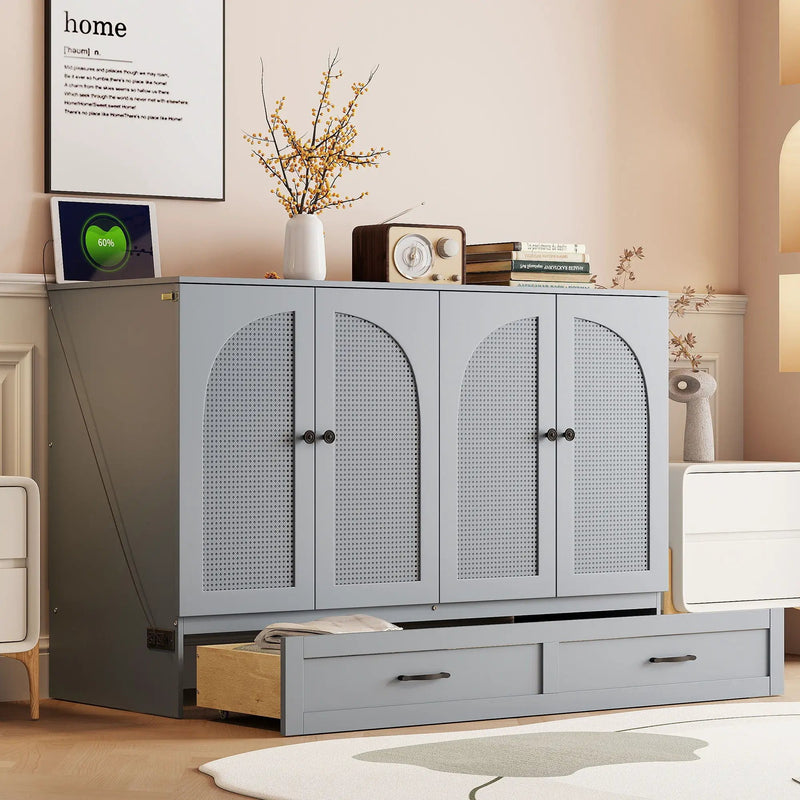 Murphy Bed With Large Drawers by Unique Piece Furniture