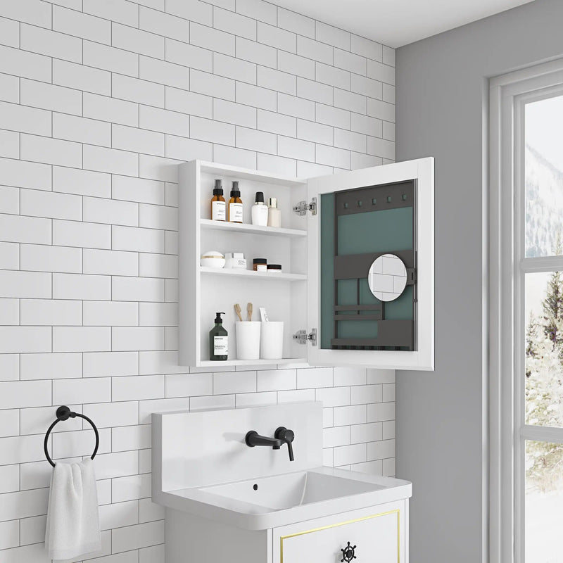 20'' W x 26'' H Frameless Mirror Medicine Cabinet by HouseOfZazla