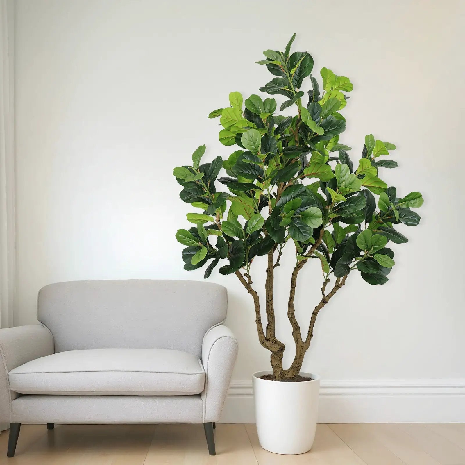 7FT Tall Artificial Banyan Tree Silk Plant – Large Faux Greenery by HouseOfZazla