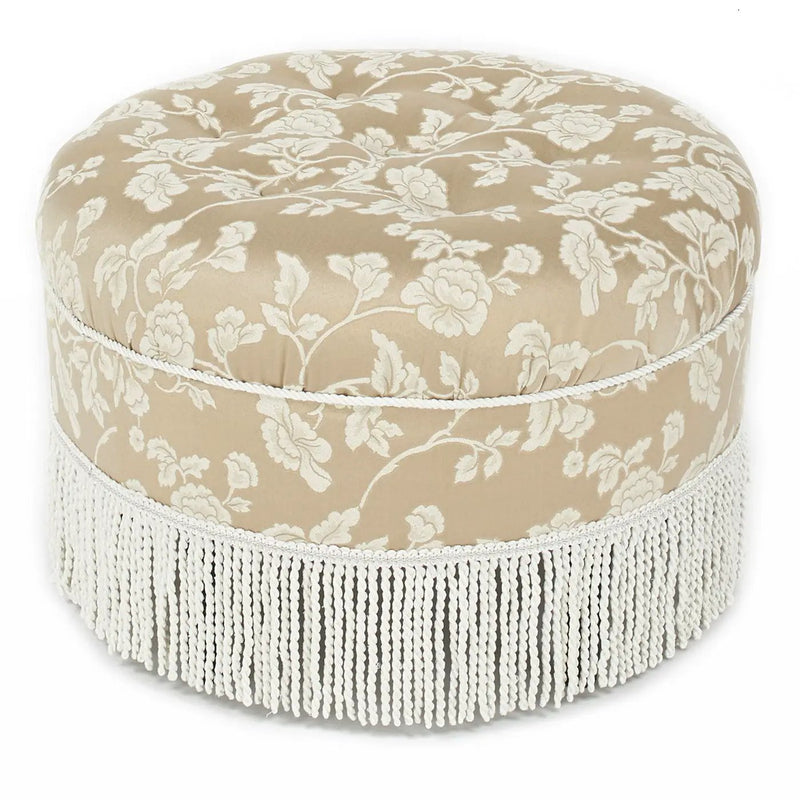 Yolanda - Round Upholstered Accent Ottoman by Unique Piece Furniture