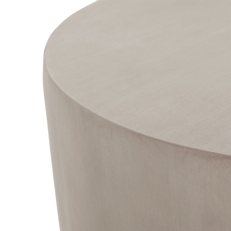 Outdoor Round With U Shape Side Table - Light Gray by HouseOfZazla