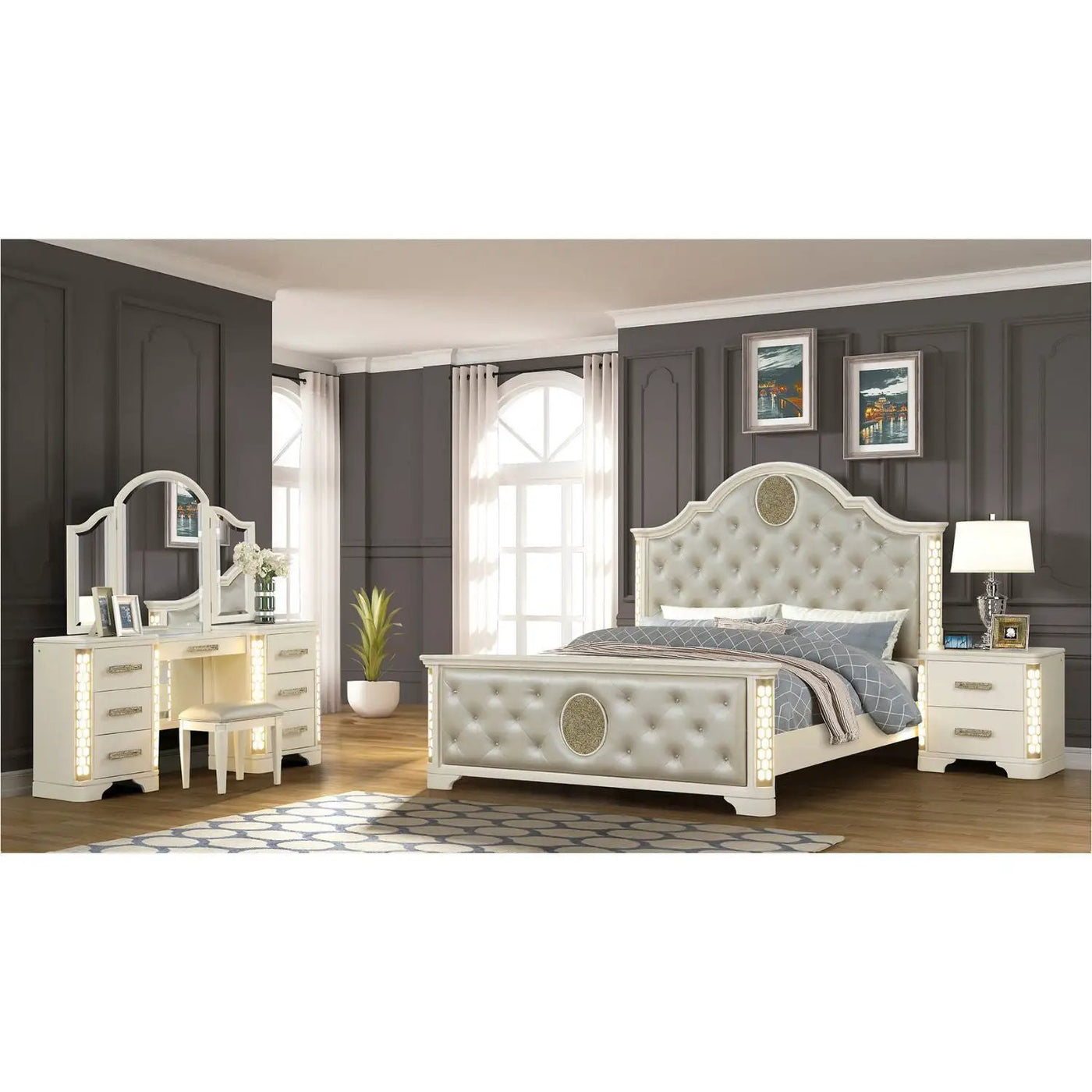 Jasmine - LED Bedroom Set by HouseOfZazla