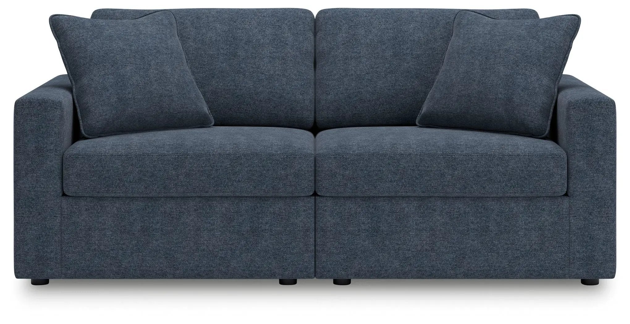 Modmax - 2-Piece Sectional Loveseat - Fabric - Ink by Unique Piece Furniture