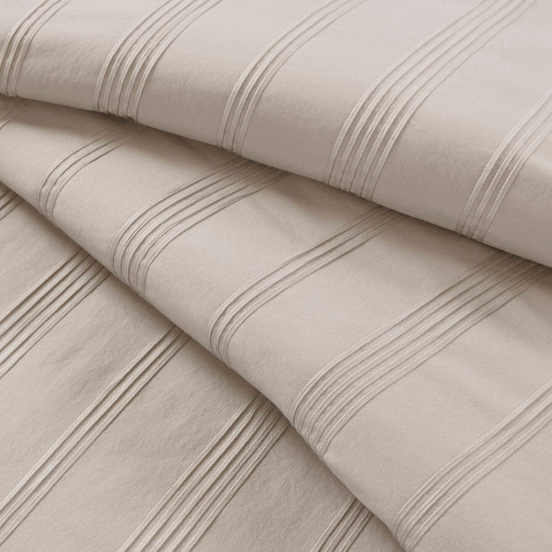 Striped Full Woven Duvet Set with 2 Pillow Shams - Full Size, photo 8 of 10