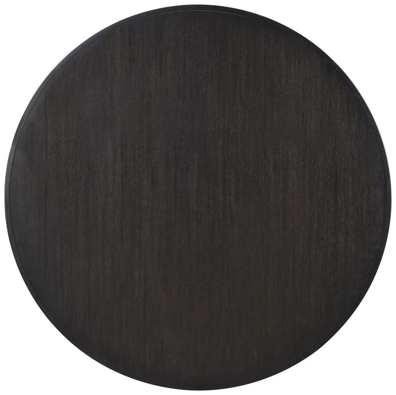 Leandro 60-inch Round Dining Table Burnished Black by Unique Piece Furniture