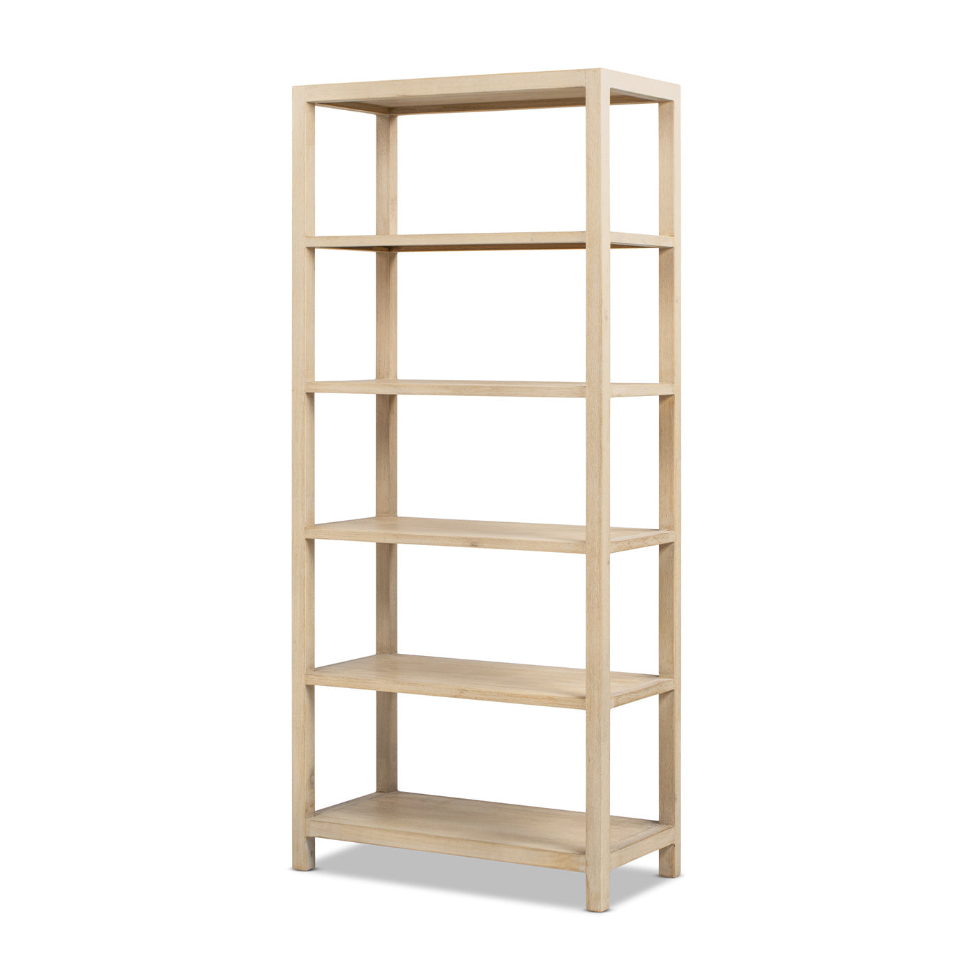 Ellis 71' Reclaimed Wood 5-Shelf Open Frame Bookcase by HouseOfZazla