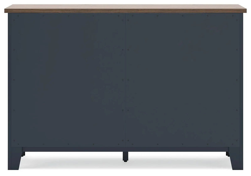 Landocken - Dresser - Brown / Blue by Unique Piece Furniture