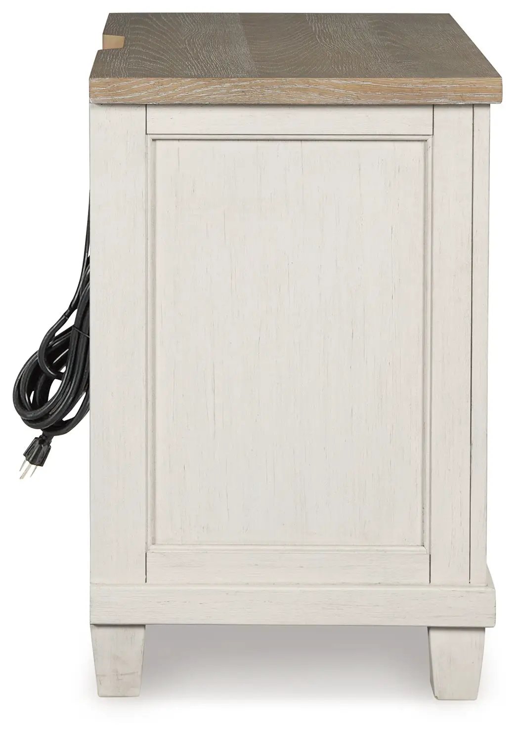 Shaybrock - Two Drawer Night Stand - Antique White / Brown by Unique Piece Furniture