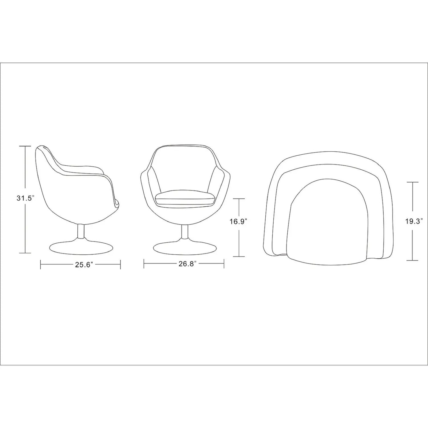 Caisson - Swivel Lounge Chair by HouseOfZazla