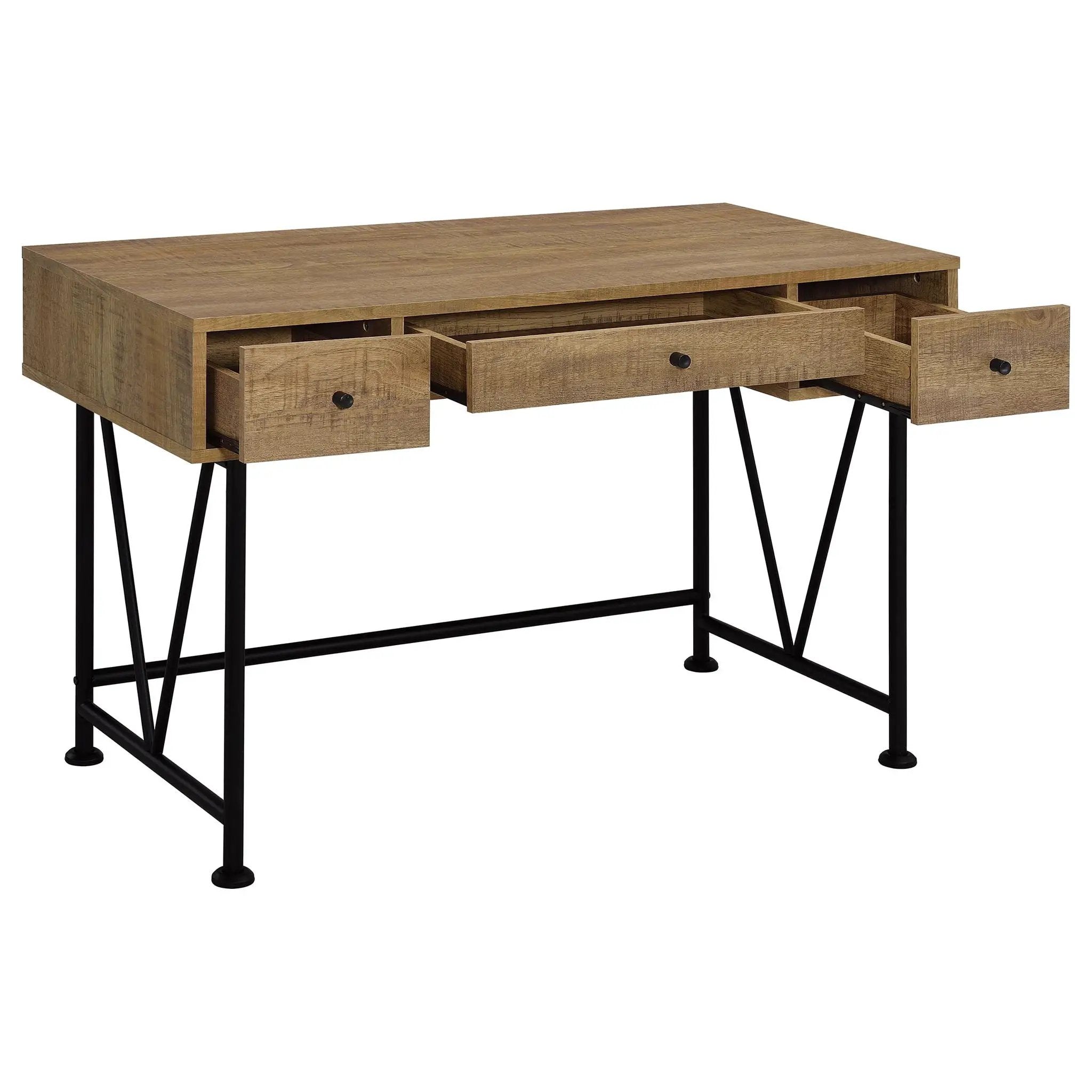 Analiese 47-inch 3-drawer Writing Desk Mango by Unique Piece Furniture