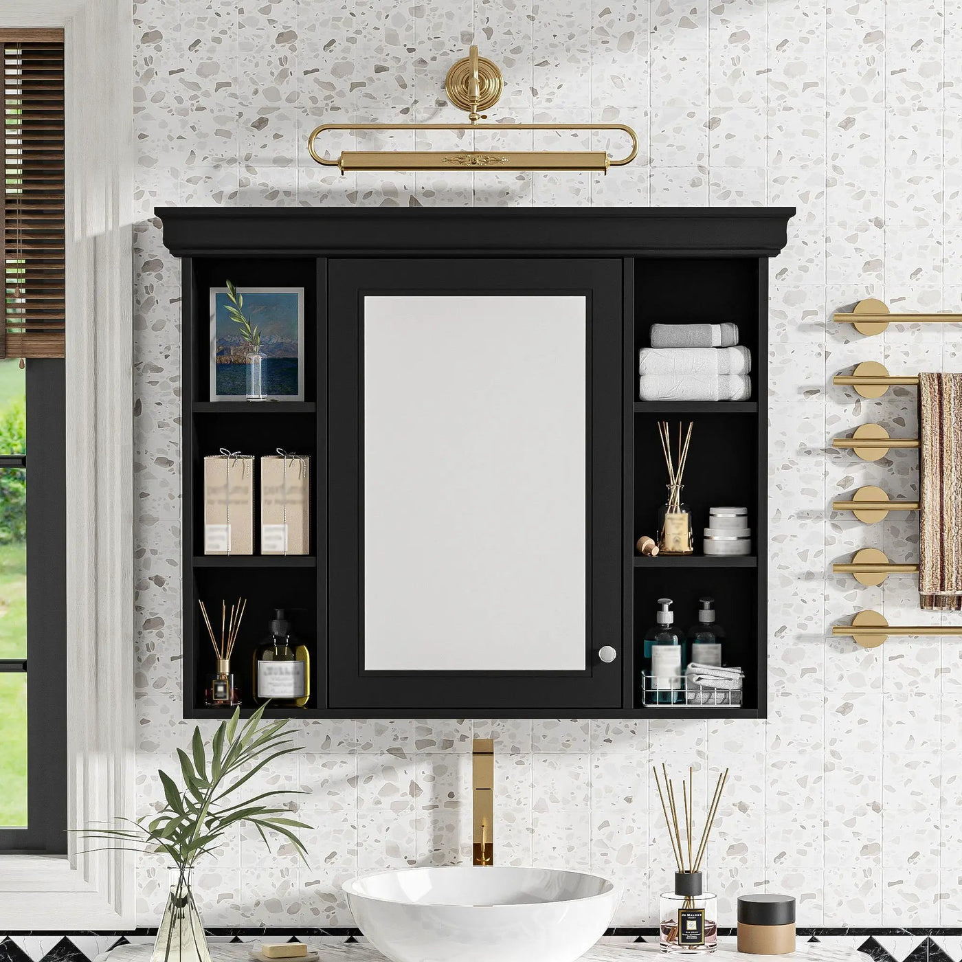 Wall Mounted Bathroom Storage Cabinet With Mirror Door by HouseOfZazla