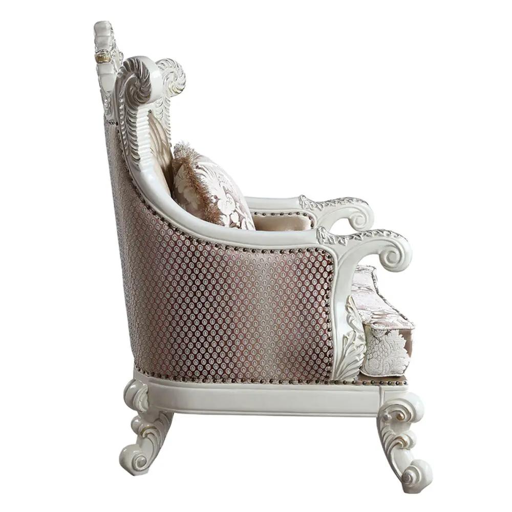 Vanaheim - Chair With Pillow - Fabric & Antique White by Unique Piece Furniture