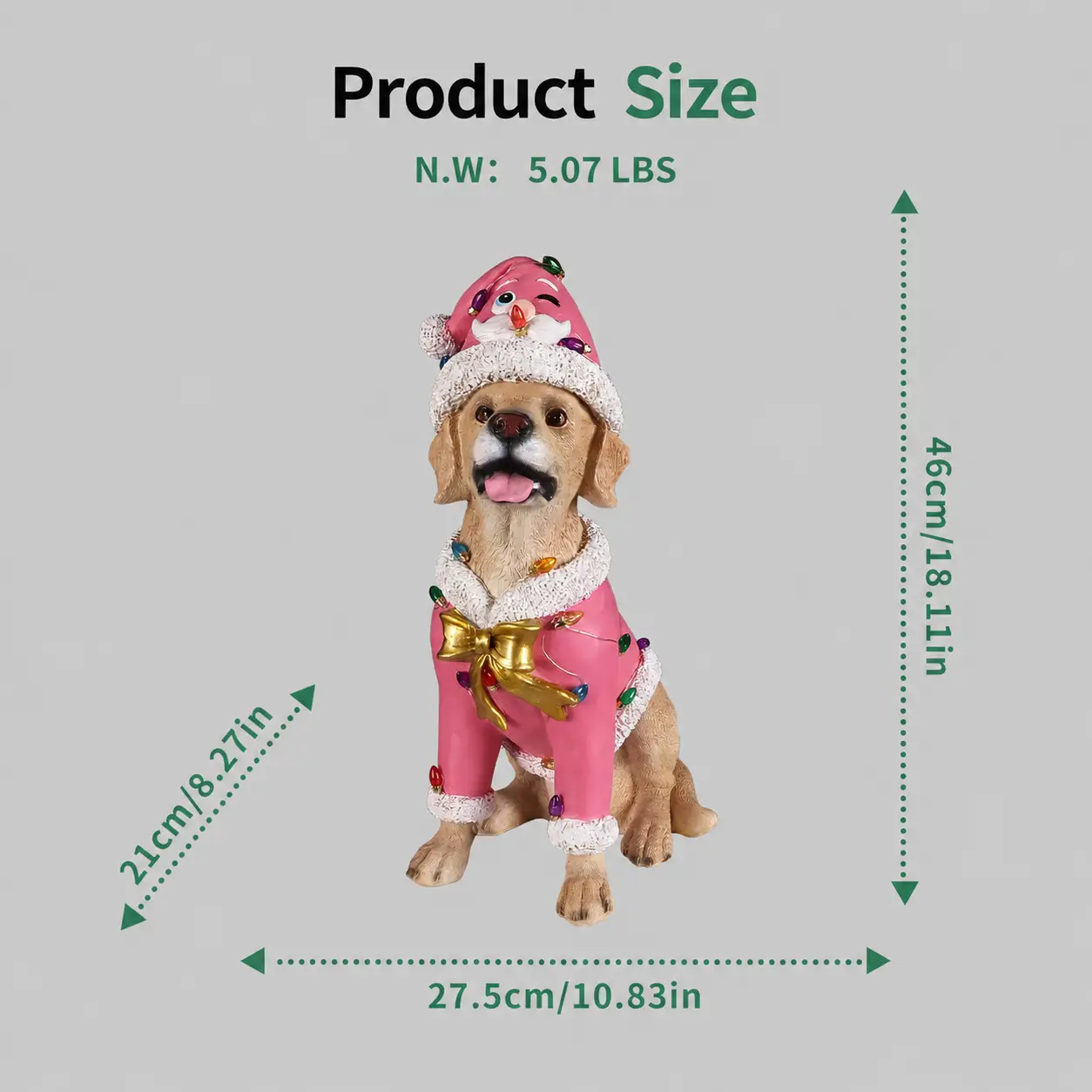 Christmas Labrador Retriever Statue by HouseOfZazla