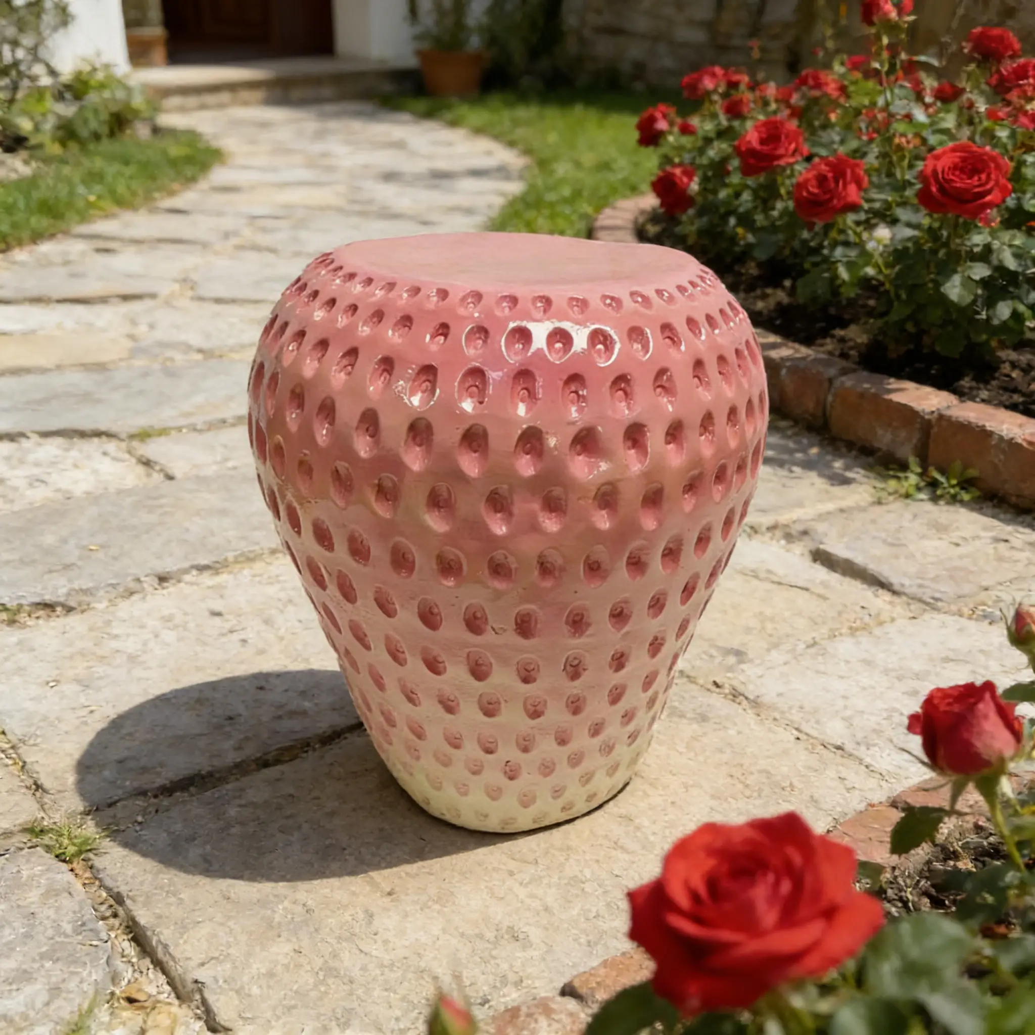 Strawberry Fruit Stool by HouseOfZazla