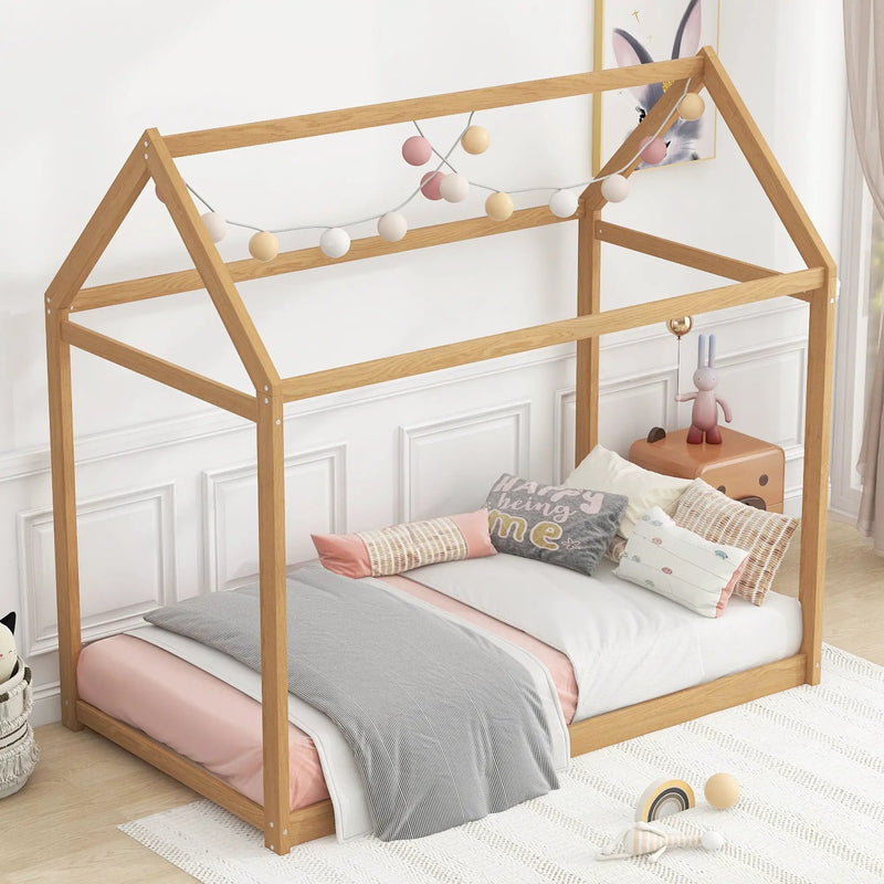 Wooden House Shaped Bed by Unique Piece Furniture