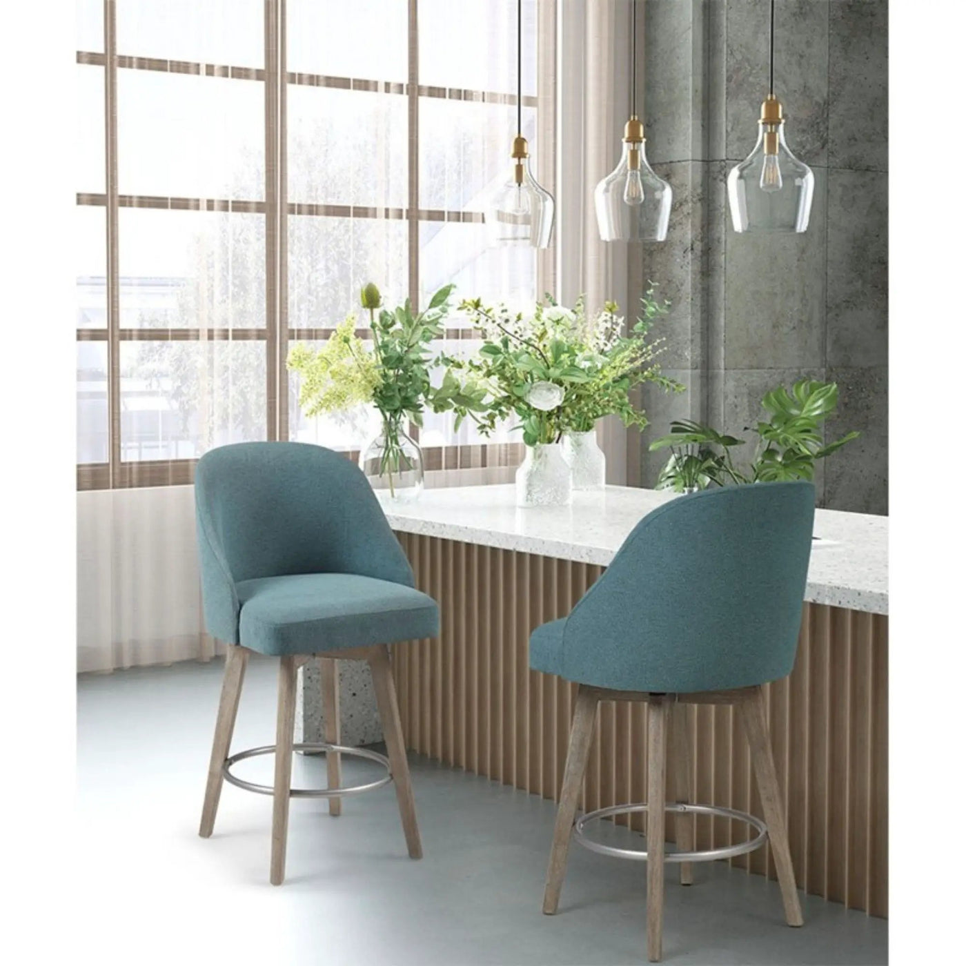 Pearce - Bar Stool With Swivel Seat by HouseOfZazla