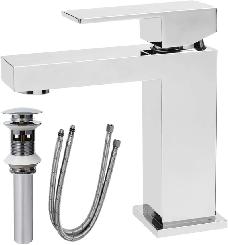 Modern Chrome Bathroom Sink Faucet by HouseOfZazla