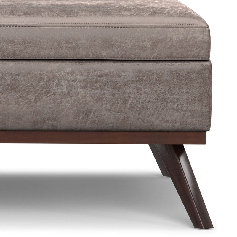 Owen - Multifunctional Square Coffee Table Storage Ottoman by HouseOfZazla