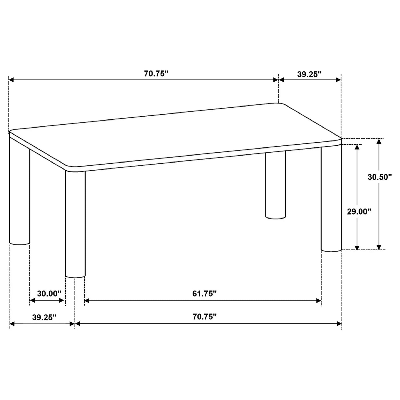 Bryant - Rectangular Dining Set With Chairs by HouseOfZazla