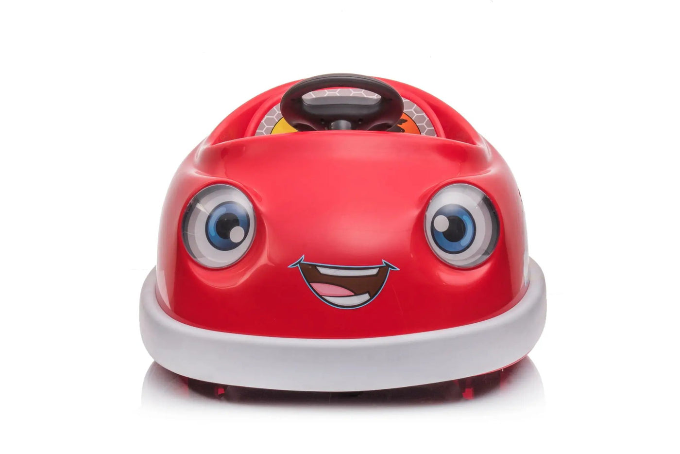 Bumper Car For Kids, 12V Dual Drive 1-6 Years Old Children's Electric Car With Pushrod Dinner Plate USB Bt Music Rocking Horse Mode Anti-Collision Bumper Ride On Car by HouseOfZazla