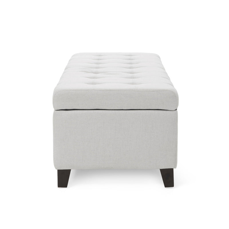 Upholstered Storage Ottoman Bench, Foot Rest For Bedroom by HouseOfZazla