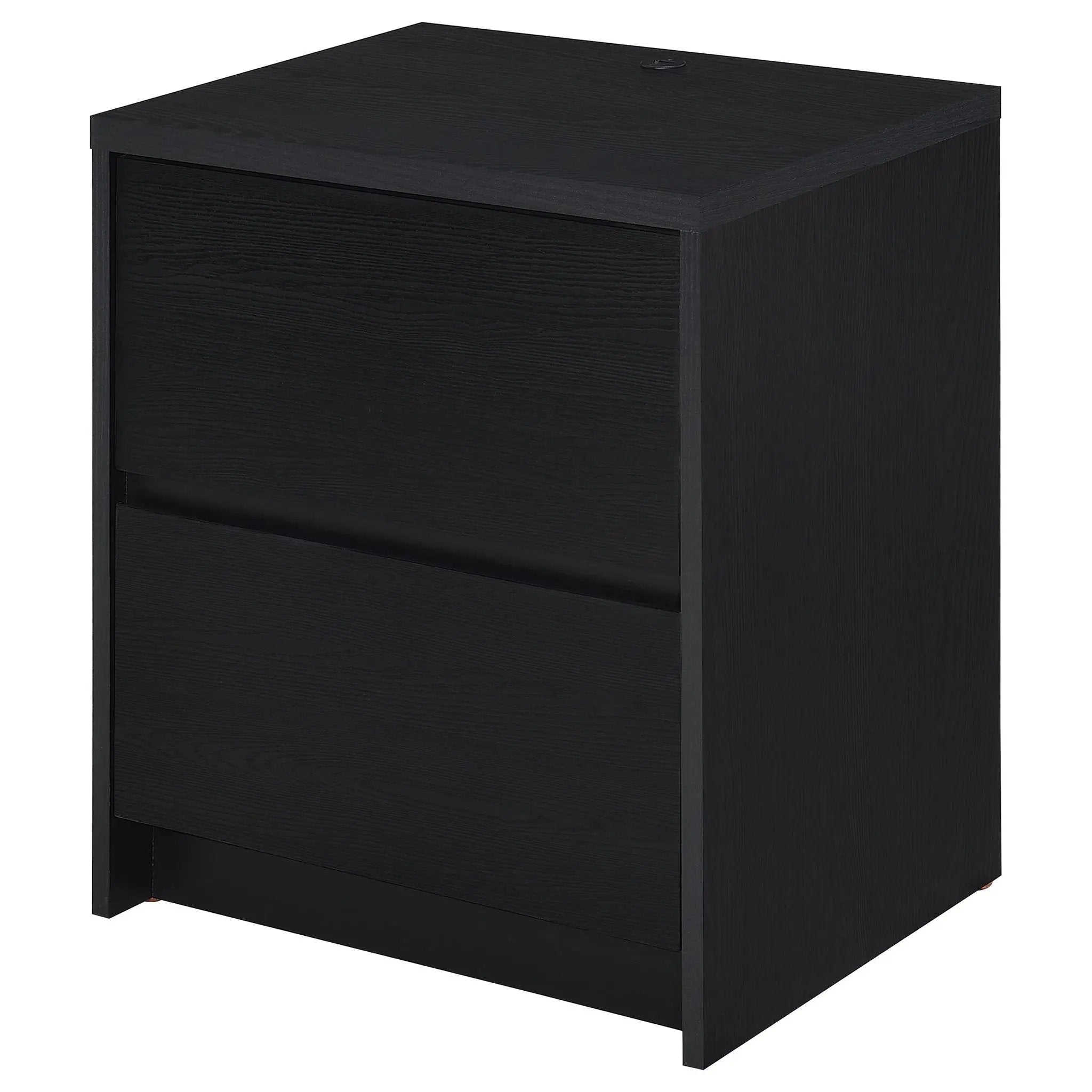 Westpark 2-drawer Nightstand LED Lights and USB Black by Unique Piece Furniture