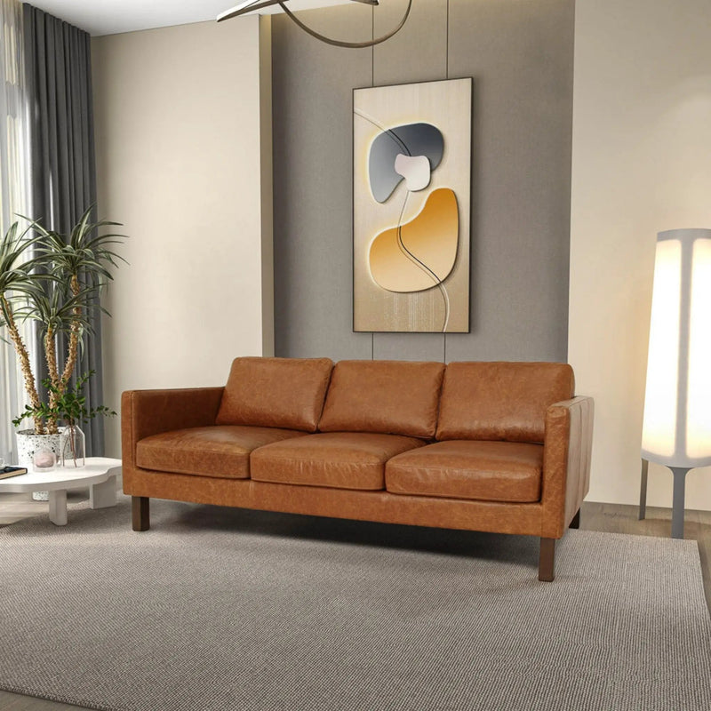 Memphis - Waxy Sofa - Cognac by HouseOfZazla