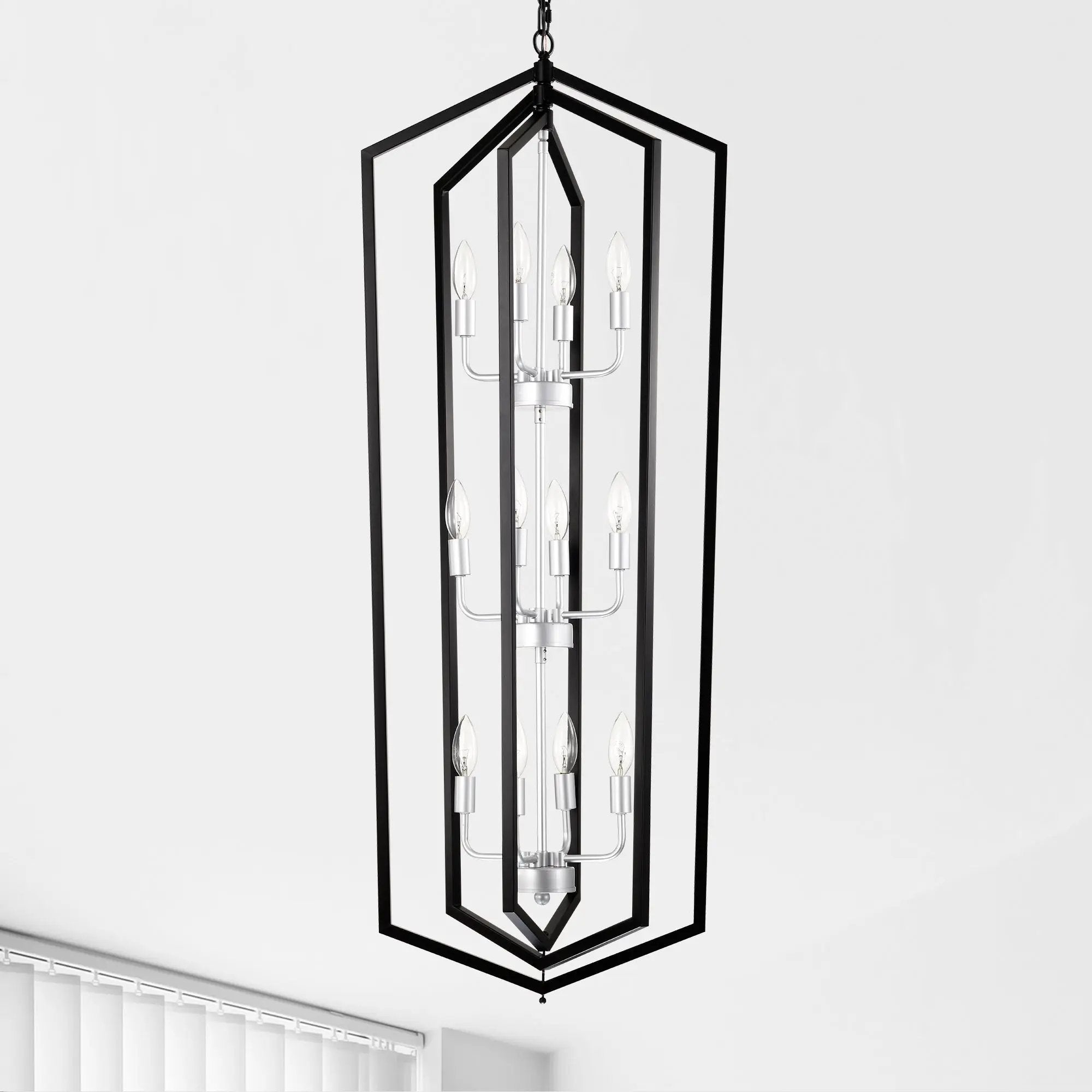 12-Light Farmhouse Kitchen Chandeliers, Matte by HouseOfZazla