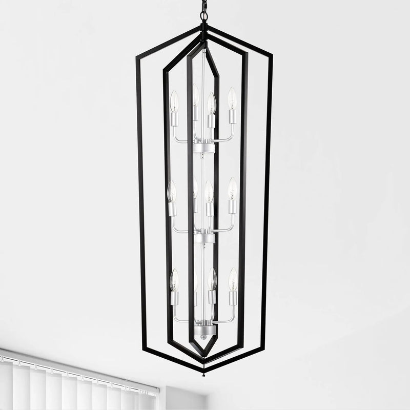 12-Light Farmhouse Kitchen Chandeliers, Matte by HouseOfZazla