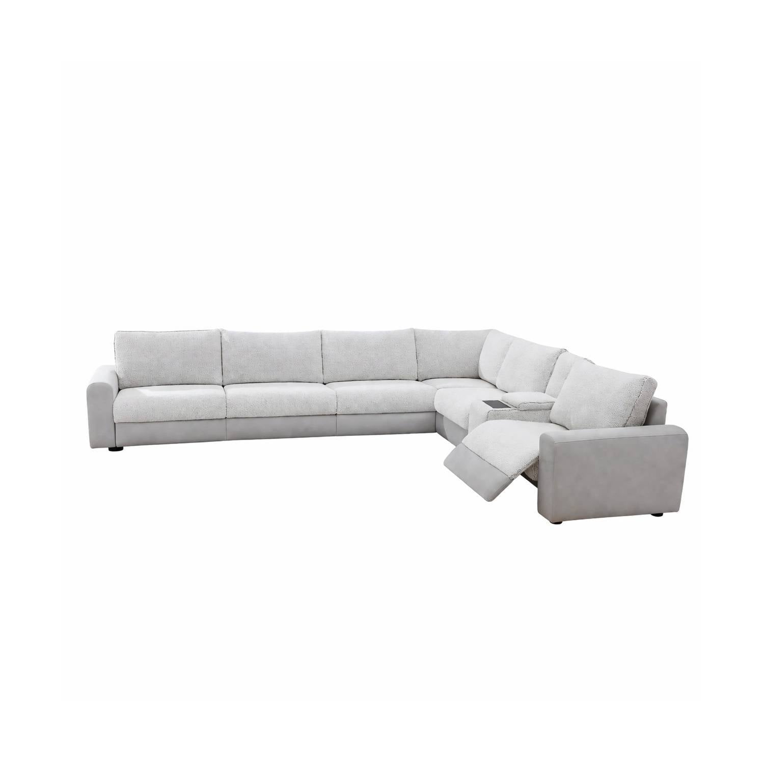 Tarrance - Modular Power Recliner Sectional - Gray by HouseOfZazla