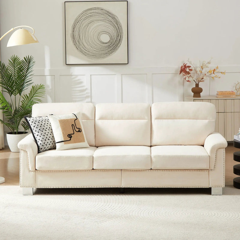 3 Seater Elegant Stationary Sofa by Unique Piece Furniture