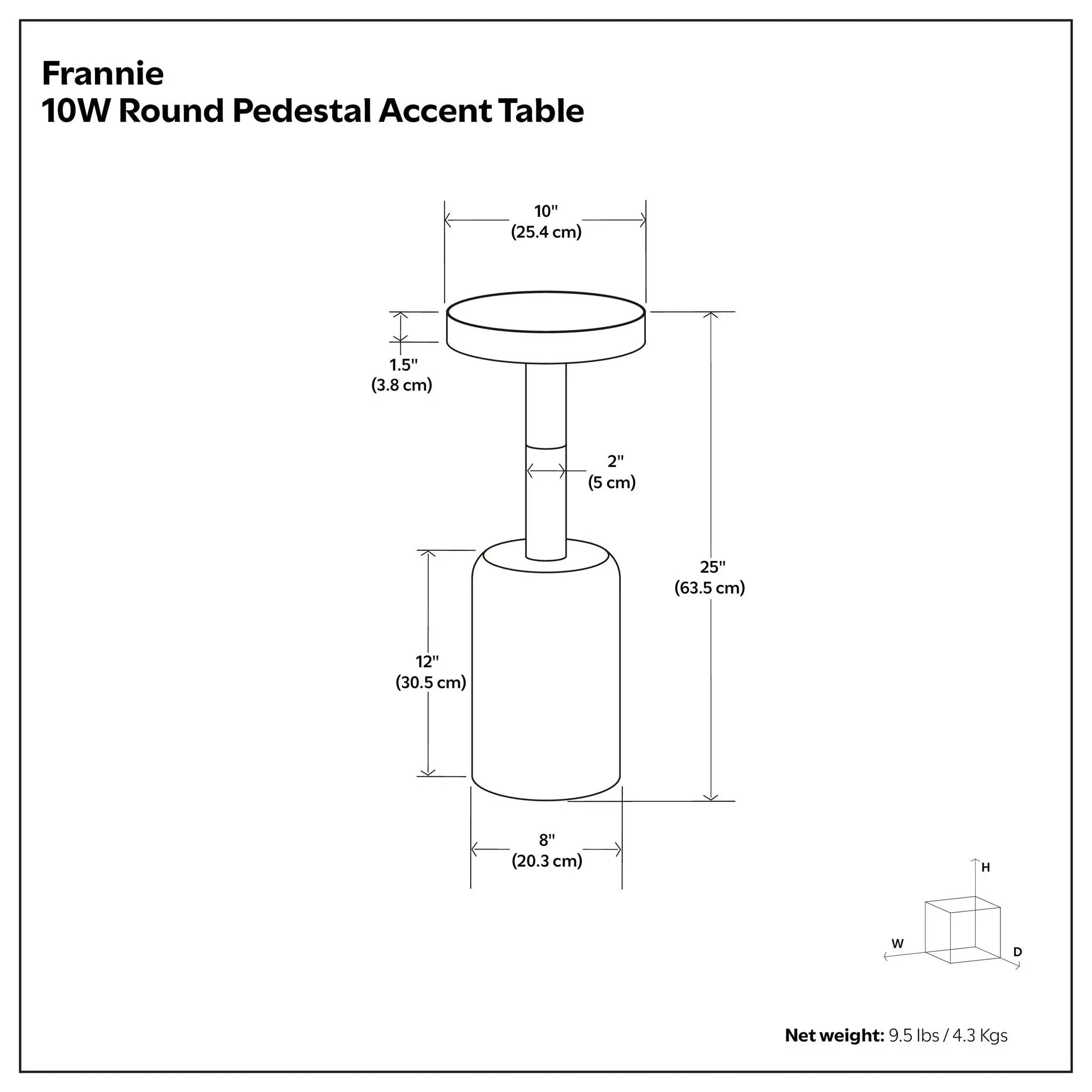 Frannie - Side Table - Gold / Black by Unique Piece Furniture