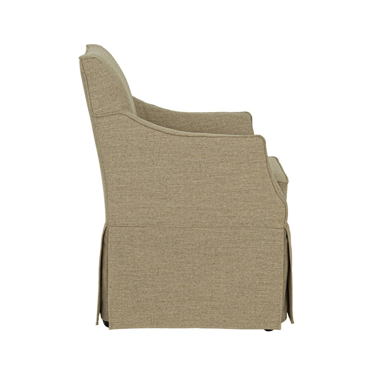 London - Upholstered Skirted Dining Arm Chair by HouseOfZazla