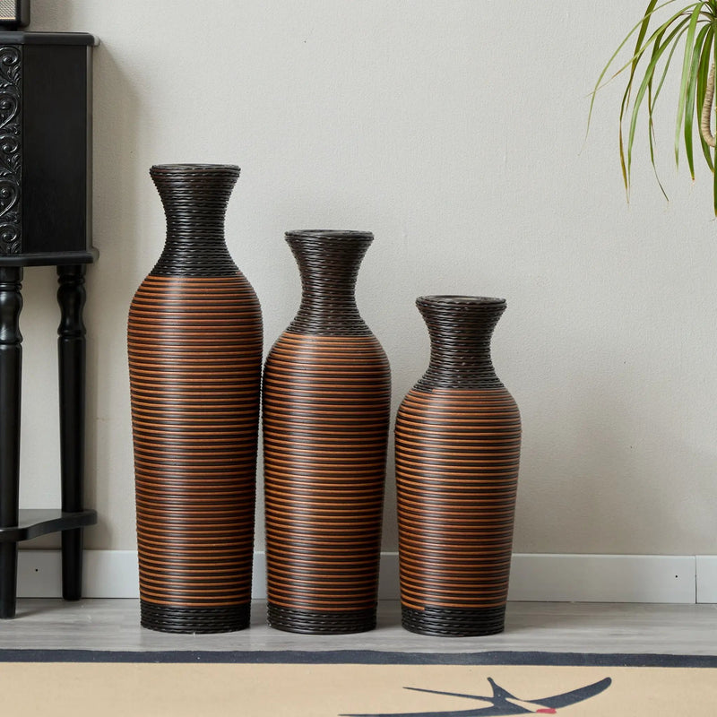 Classic And Neat Floor Vase, High Independent Flower Stand (Set of 3) by HouseOfZazla