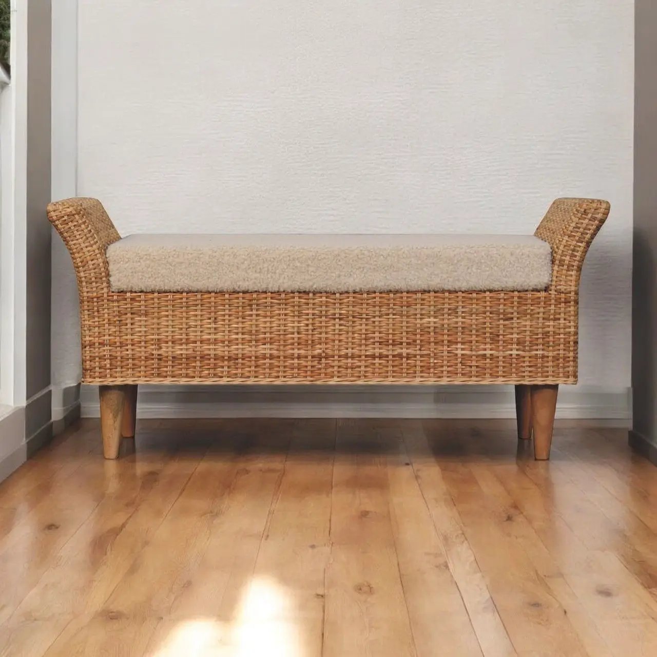 Riviera - Woven Bench - Oak by HouseOfZazla
