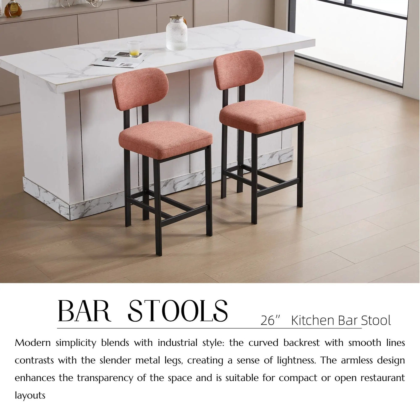 Modern Counter Height Stools (Set of 2) by HouseOfZazla