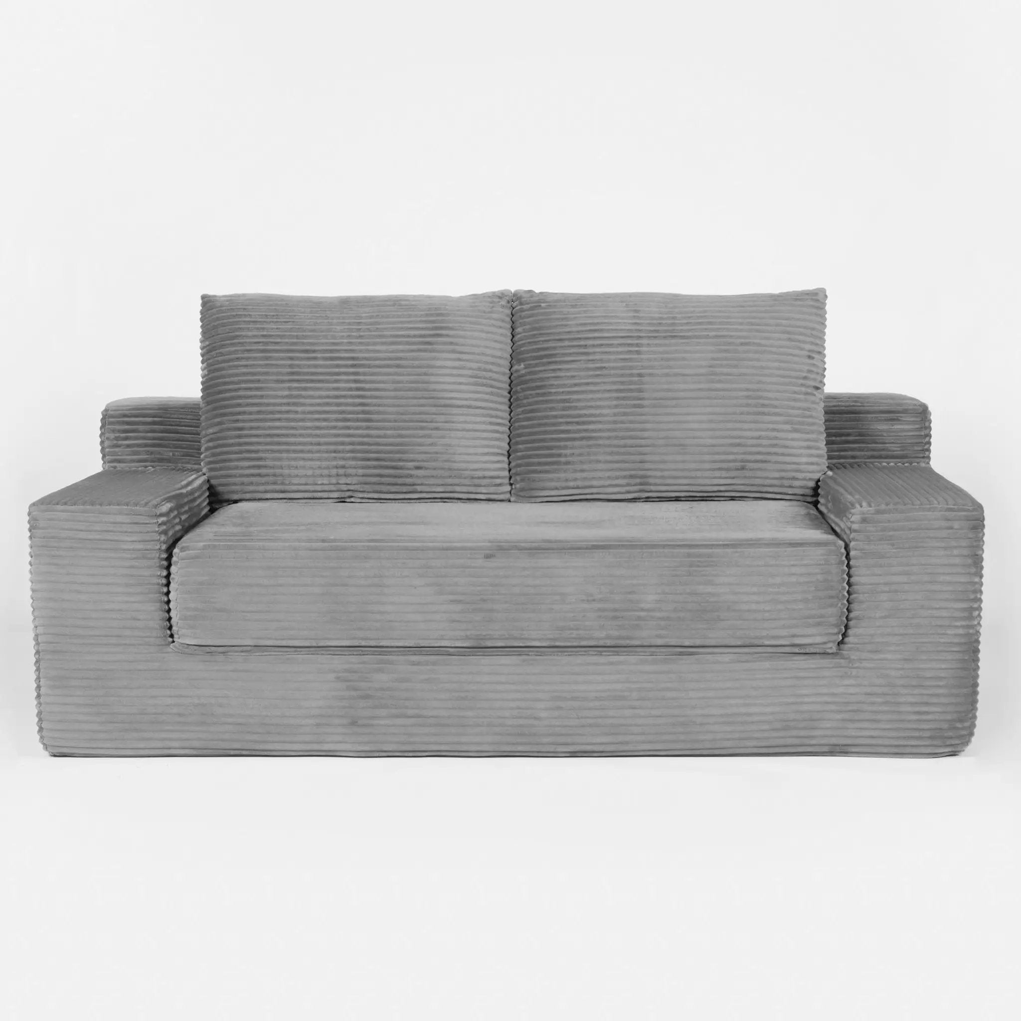 Comfortable Deep Seat Loveseat Sofa Bed, Reversible Cushion With Pillows by HouseOfZazla
